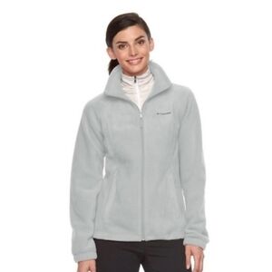 Columbia Light Blue Fleece Jacket Size M